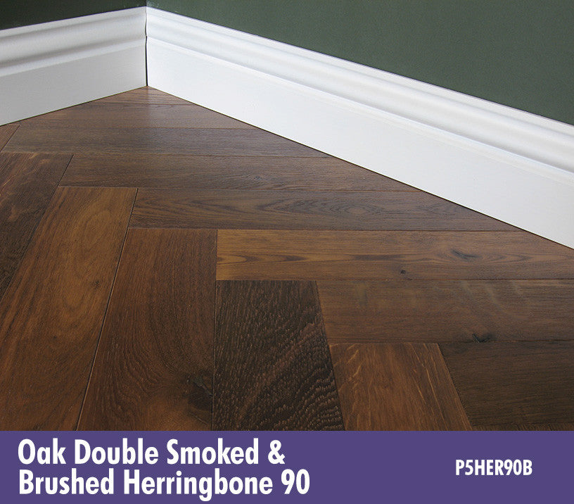 Lignum Strata - Fourteen 3 - Multiply Premium Oak Double Smoked & Brushed Herringbone 90