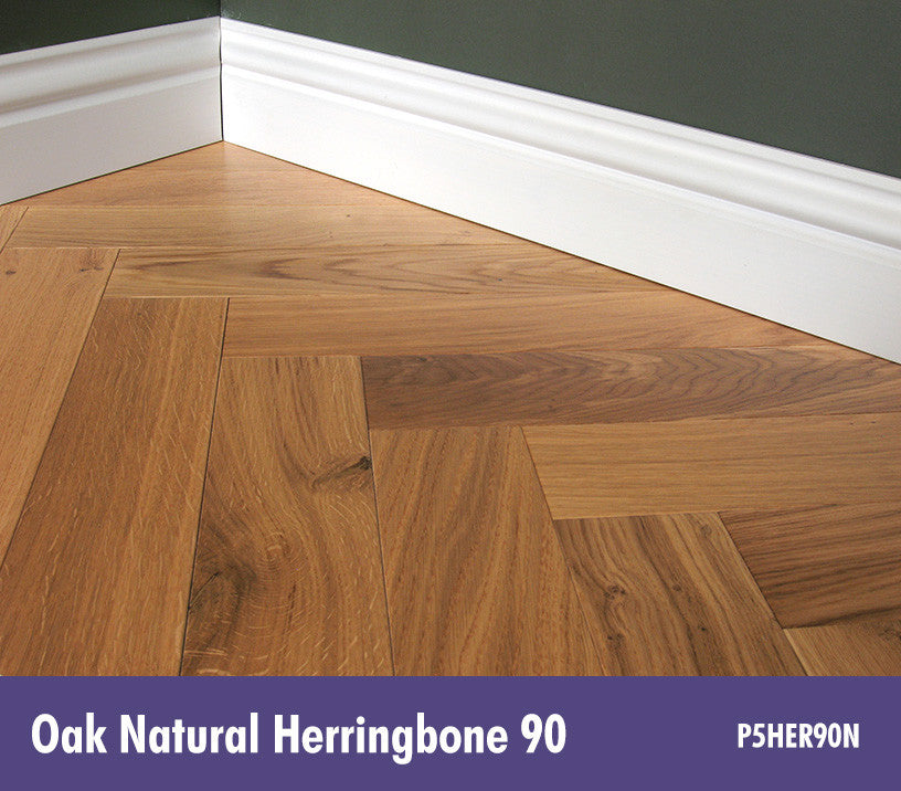 Lignum Strata - Fourteen 3 - Multiply Premium Oak Natural Herringbone 90