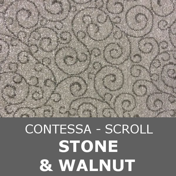 Signature - Contessa Scroll - Stone & Walnut