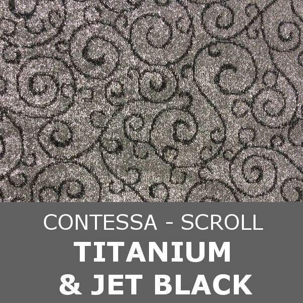 Signature - Contessa Scroll - Titanium & Jet Black