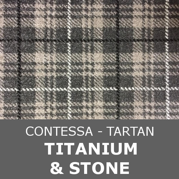 Signature - Contessa Tartan - Titanium & Stone