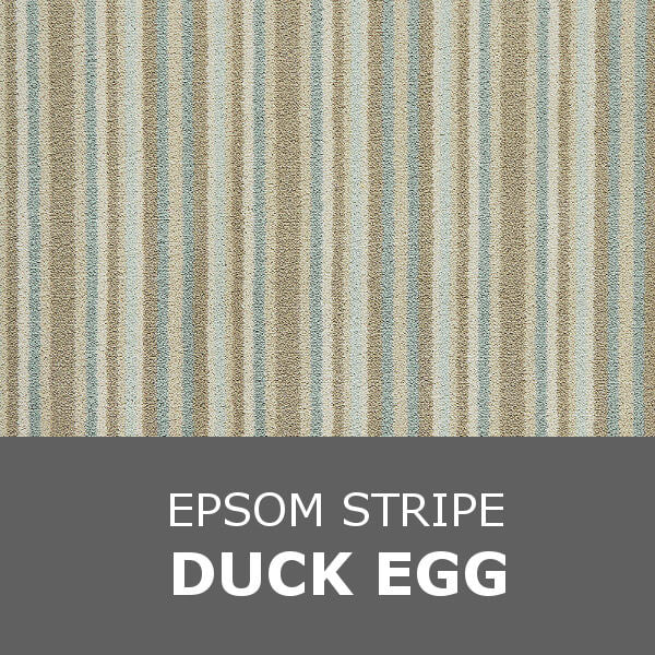 Brintons Laura Ashley Collection - Epsom Stripe - Duck Egg 4/50081